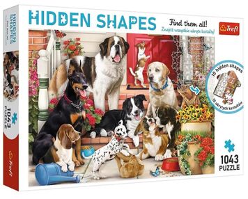 Пазли 1043 елементів Собачі ігри  Приховані пазли Trefl 10675