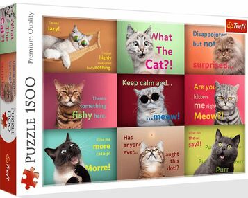 пазли 1500 елементів Балакучі котики Trefl 26212