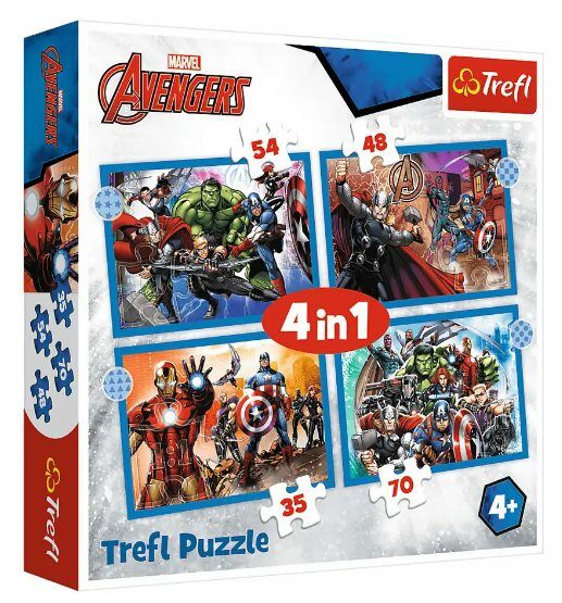 Пазли 4 в 1 Хоробрі месники MARVEL  Trefl 34386 Ціна (цена) 225.10грн. | придбати  купити (купить) Пазли 4 в 1 Хоробрі месники MARVEL  Trefl 34386 доставка по Украине, купить книгу, детские игрушки, компакт диски 0