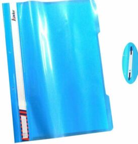 Швидкозшивач пластиковий прозорий верх а5 з перфорацією  KS320 кольори в асортименті