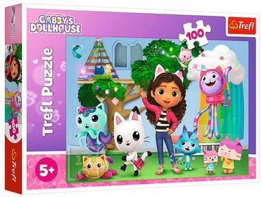 пазли 100 елементів будинок кота габі Trefl 16464