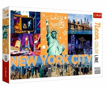 пазли 1000 елементів місто неонові малюнки Trefl 10579
