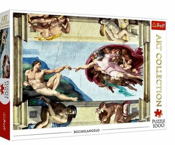 Пазли 1000 елементів створення адама арт колекція Trefl 10590