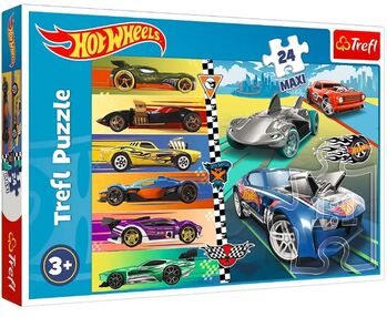 пазли 24 елемента MAXI швидкі перегони hot wheels Trefl 14362