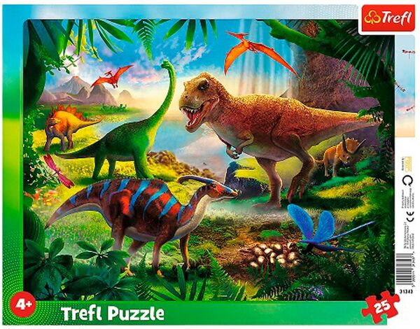 пазли 25 елемента рамкові динозаври Trefl 31343 Ціна (цена) 118.00грн. | придбати  купити (купить) пазли 25 елемента рамкові динозаври Trefl 31343 доставка по Украине, купить книгу, детские игрушки, компакт диски 0