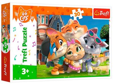 пазли 30 елементів дружба в країні котиків Trefl 18288