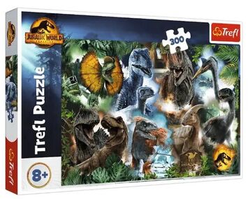 пазли 300 елементів улюблені динозаври світ динозаврів Trefl 23013