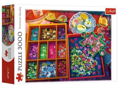 пазли 3000 елементів вечір з пазлами Trefl 33079