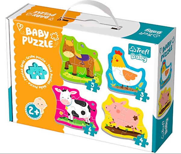 пазли Baby Classic - тваринки на фермі Trefl 36070 Ціна (цена) 239.30грн. | придбати  купити (купить) пазли Baby Classic - тваринки на фермі Trefl 36070 доставка по Украине, купить книгу, детские игрушки, компакт диски 0