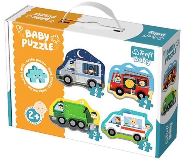 Пазли Baby Classic транспорт та професії Trefl 36071 Ціна (цена) 247.20грн. | придбати  купити (купить) Пазли Baby Classic транспорт та професії Trefl 36071 доставка по Украине, купить книгу, детские игрушки, компакт диски 0
