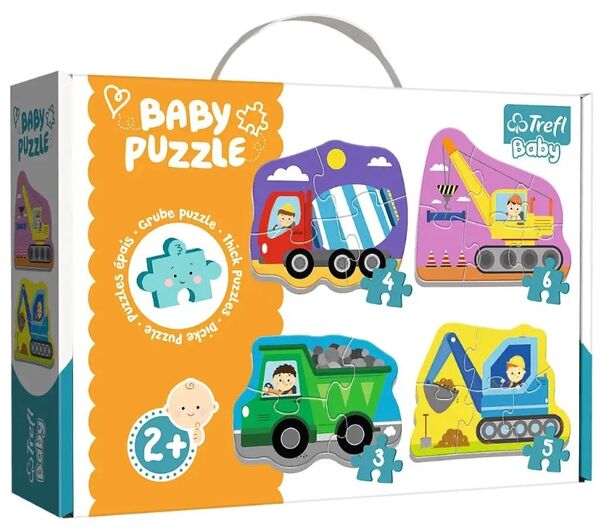 пазли Baby Classic - будівельні транспортні засоби Trefl 36072 Ціна (цена) 263.50грн. | придбати  купити (купить) пазли Baby Classic - будівельні транспортні засоби Trefl 36072 доставка по Украине, купить книгу, детские игрушки, компакт диски 0