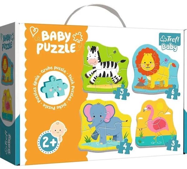 пазли Baby Classic - тваринки на сафарі Trefl 36073 Ціна (цена) 247.20грн. | придбати  купити (купить) пазли Baby Classic - тваринки на сафарі Trefl 36073 доставка по Украине, купить книгу, детские игрушки, компакт диски 0