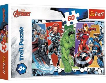 Пазли 60 елементів непереможні месники марвел Trefl 17357