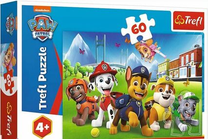 пазли 60 елементів патруль у дворі щенячий патруль Trefl 17375