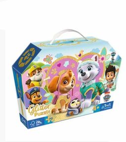 пазли 70 елементів глітерні - подружки щенячий патруль Trefl 53015