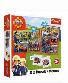 пазли 2 в 1 + мемо команда пожежника сема Trefl 93334