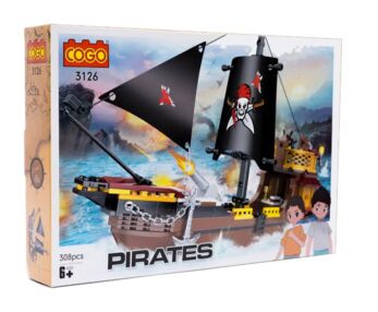 Конструктор Піратські кораблі 308 елементів Пташка COGO 3126