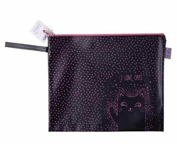 папка силіконова я люблю котиків 33х24х1см Zibi ZB.703501 папка силіконова я люблю котиків 33х24х1см Zibi ZB.703501