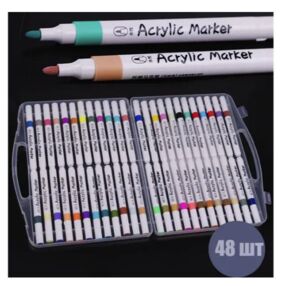 Набір скетч маркерів акрилових 48 кольорів M6131-48 Aodemei в пластиковій упаковці