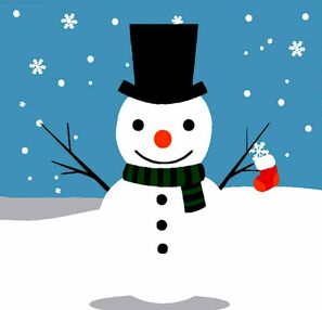 Розпис по номерах 20х20 HH5127 Сніговик "Strateg"