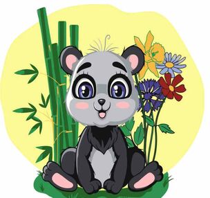 Розпис по номерах 30х30 ES043 Пандочка "Strateg"