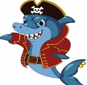 Розпис по номерах 30х30 ES087 Акула-пірат "Strateg"