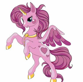 Розпис по номерах 30х30 ES098 Рожевий пегас "Strateg"