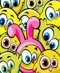 Розпис по номерах 30х30 ES114 Жовті малюки "Strateg"