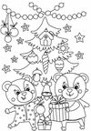 зимові розмальовки з наліпками різдво в лісі Ціна (цена) 29.81грн. | придбати  купити (купить) зимові розмальовки з наліпками різдво в лісі доставка по Украине, купить книгу, детские игрушки, компакт диски 1