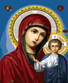 Розпис по номерах 30х40 SS-6739 Богородиця "Strateg"