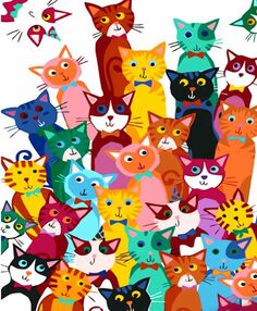 Розпис по номерах 30х40 SS-6769 31 котик "Strateg"