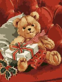 Розпис по номерах 30х40 SS-6818 Новорічні подарунки "Strateg"