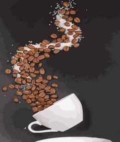 Розпис по номерах 40х50 DY303 Чашечка кави "Strateg"