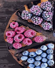 Розпис по номерах 40х50 GS1259 Ягідний пиріг "Strateg"