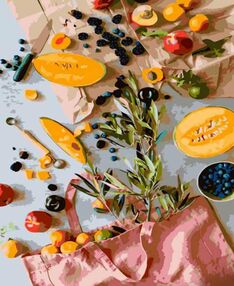 Розпис по номерах 40х50 GS1281 Яскраві покупки "Strateg"