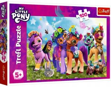 пазли 100 елементів веселі поні Trefl 16463