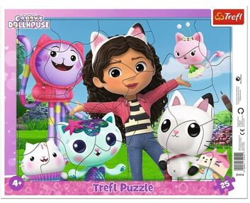 пазли 25 елемента рамкові познайомтеся з габбі Trefl 31415