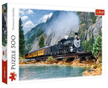 пазли 500 елементів гірський потяг Trefl 37379