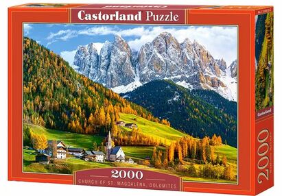пазли castorland 2000 елементів church of st.magdalena dolomites 200610