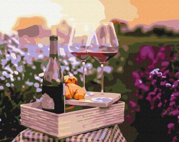 Розпис по номерах 40х50 BS32336 Романтика в лаванді brushme Брашми