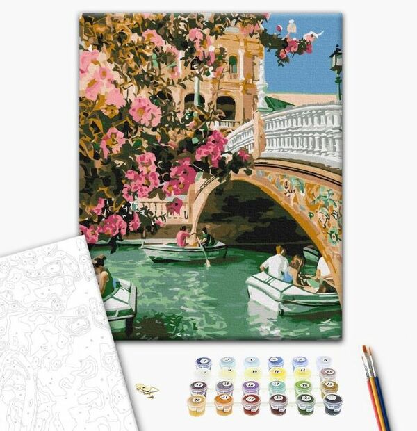 Розпис по номерах 40х50 BS51563 Весняна Венеція brushme Брашми Ціна (цена) 171.40грн. | придбати  купити (купить) Розпис по номерах 40х50 BS51563 Весняна Венеція brushme Брашми доставка по Украине, купить книгу, детские игрушки, компакт диски 1