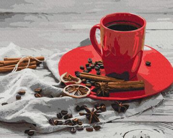 Розпис по номерах 40х50 BS52591 Кава з кардамоном brushme Брашми