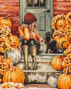 Розпис по номерах 40х50 BS52745 Осінь на порозі brushme Брашми