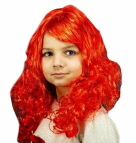 Карнавальна перука 50 см червона КА-23-654