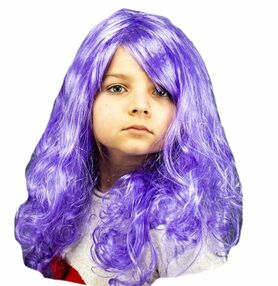 Карнавальна перука 50 см 4496- фіолетова