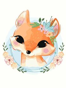 Розпис по номерах 30х40 KBS0101 Лисичка сестричка brushme Брашми