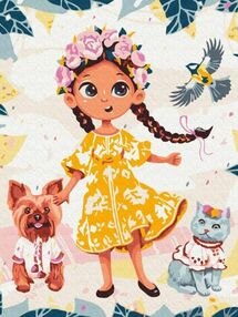 Розпис по номерах 30х40 KBS0106 Україночка Софійка brushme Брашми