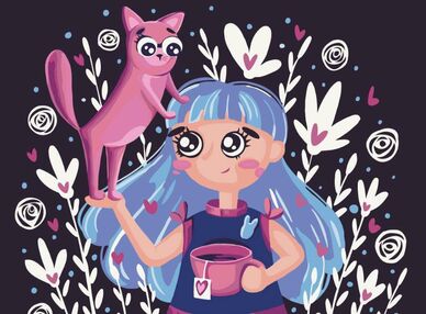 Розпис по номерах 30х40 KBS0119 Допитливі друзі brushme Брашми