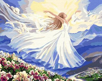 Розпис по номерах 40х50 BS53567 Ніжність в польоті brushme Брашми