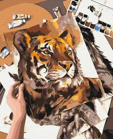 Розпис по номерах 40х50 BS53594 Смугастий шедевр brushme Брашми